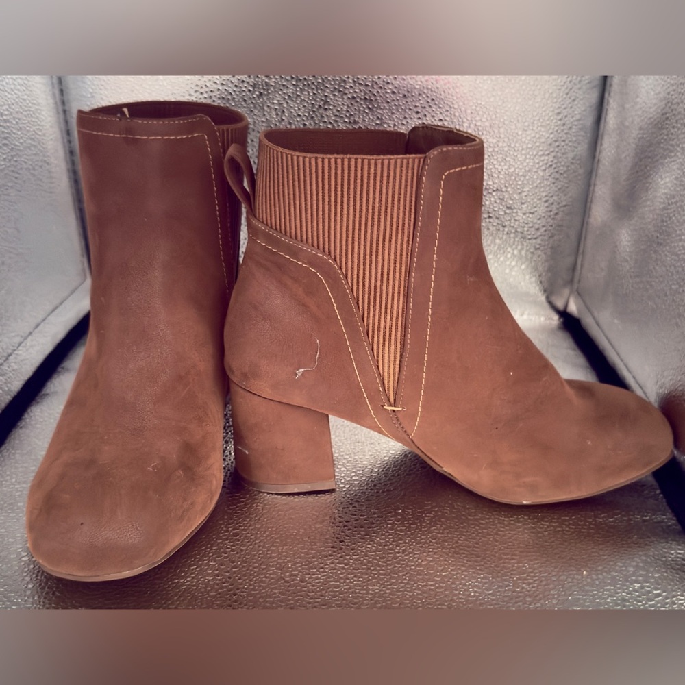 TORRID WIDE WIDTH Brown Ankle Booties